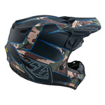 Casco Troy Lee Designs SE4 Polyacrylite Matrix Camo Negro MIPS: Protección Avanzada, Ligero, Ventilación Óptima