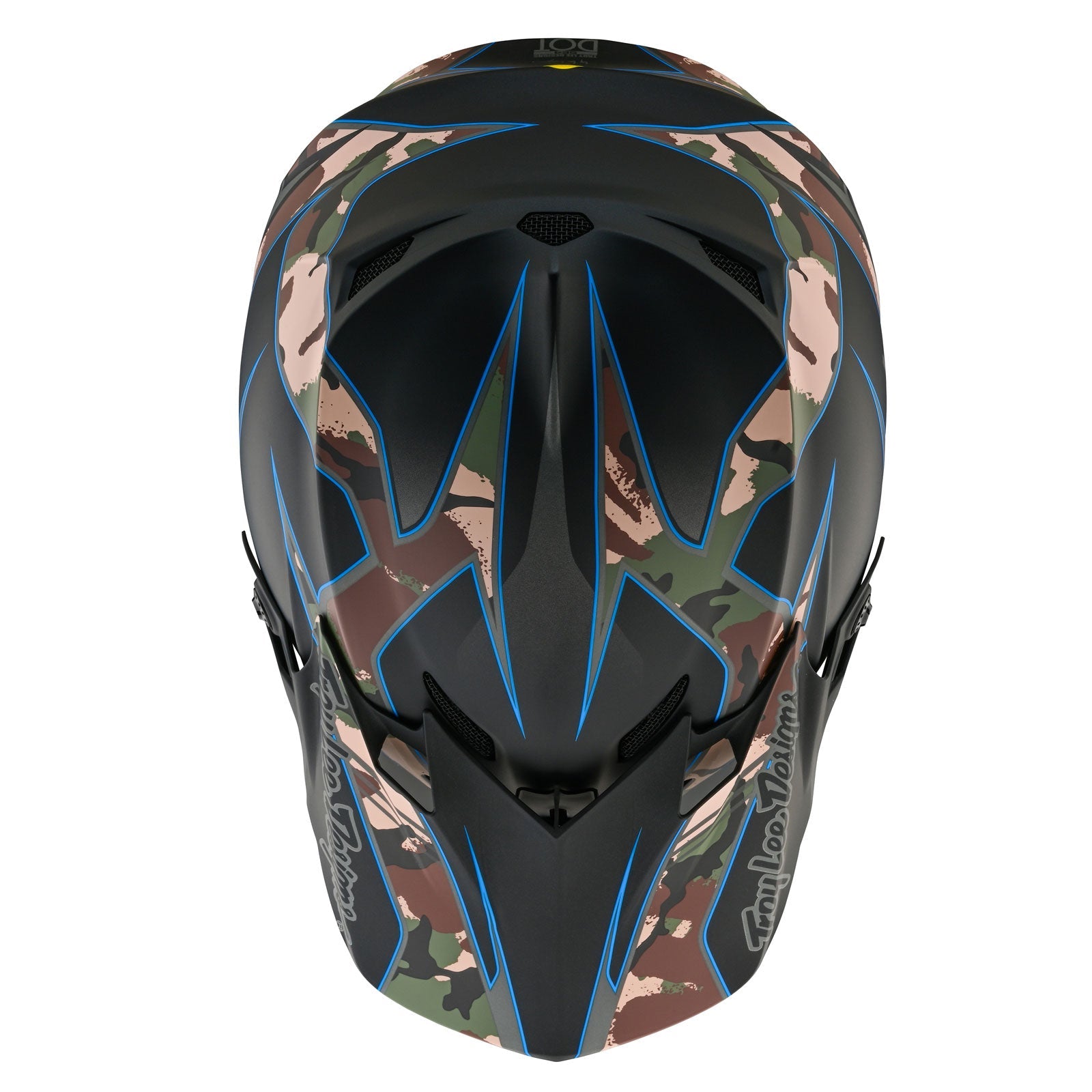 Casco Troy Lee Designs SE4 Polyacrylite Matrix Camo Negro MIPS: Protección Avanzada, Ligero, Ventilación Óptima