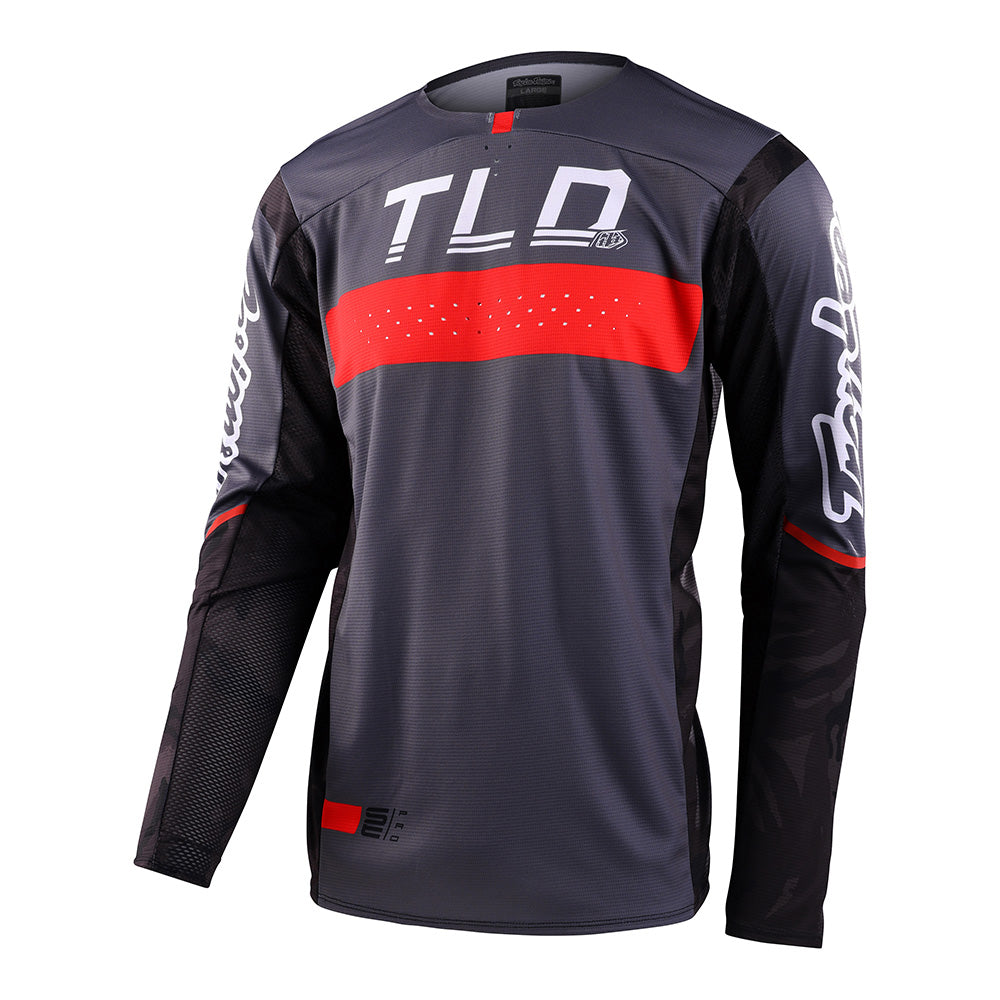 Maillot Troy Lee Designs SE Pro Grid Camuflaje Negro/Gris: Rendimiento MX Ligero y Flexible