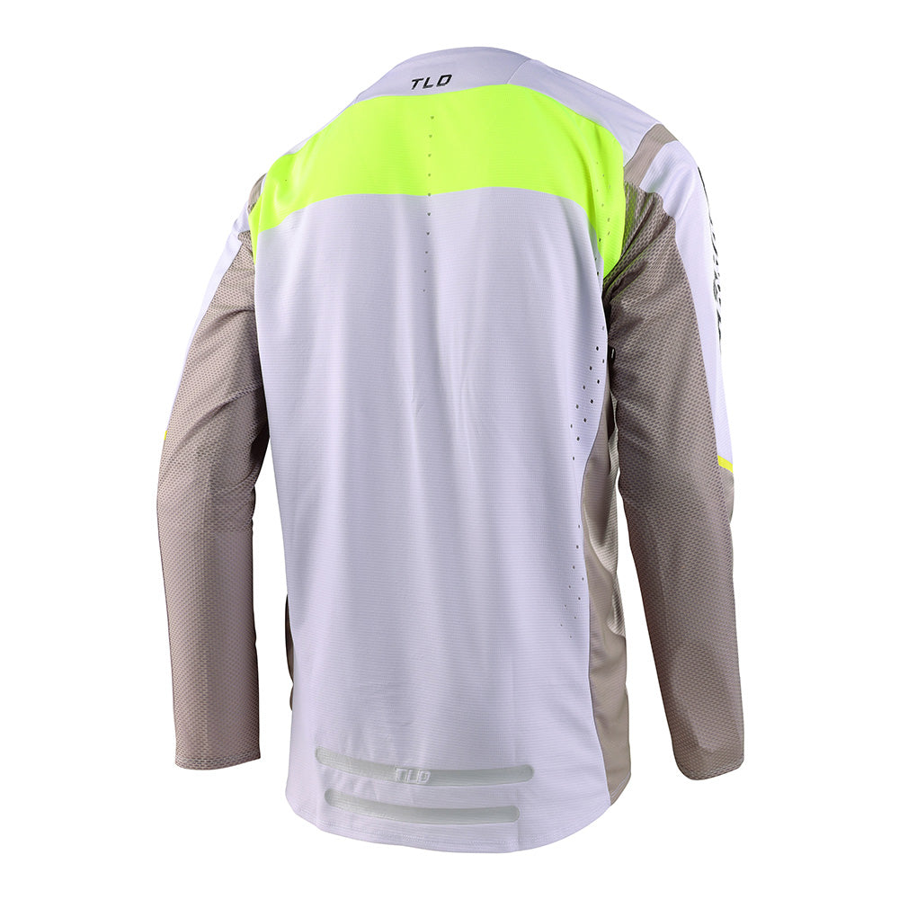 Maillot Troy Lee Designs SE Pro Grid Fog Flo Amarillo: Rendimiento, Ajuste y Comodidad