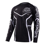 Maillot Troy Lee Designs SE Pro Radian Negro/Blanco Rendimiento MX Enduro