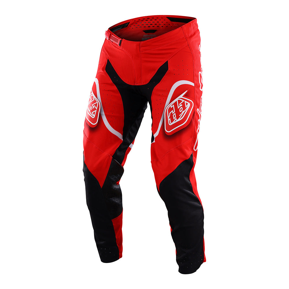 Pantalón Motocross Troy Lee Designs SE Pro Radian Rojo/Blanco: Ligero, Ventilado, Rendimiento Superior