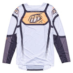 Maillot Troy Lee Designs GP Pro Air Bandas: Transpirable, Motocross, Enduro, Gris/Naranja Neón