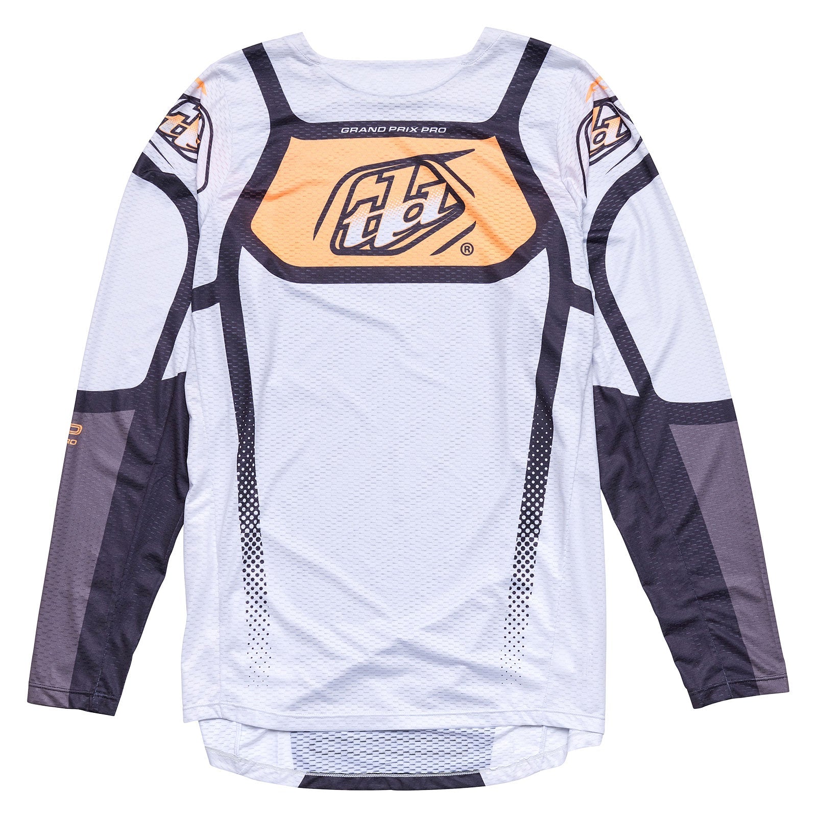 Maillot Troy Lee Designs GP Pro Air Bandas: Transpirable, Motocross, Enduro, Gris/Naranja Neón