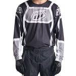 Maillot Motocross Troy Lee Designs GP Pro Air Bandas Gris Fantasma Transpirable