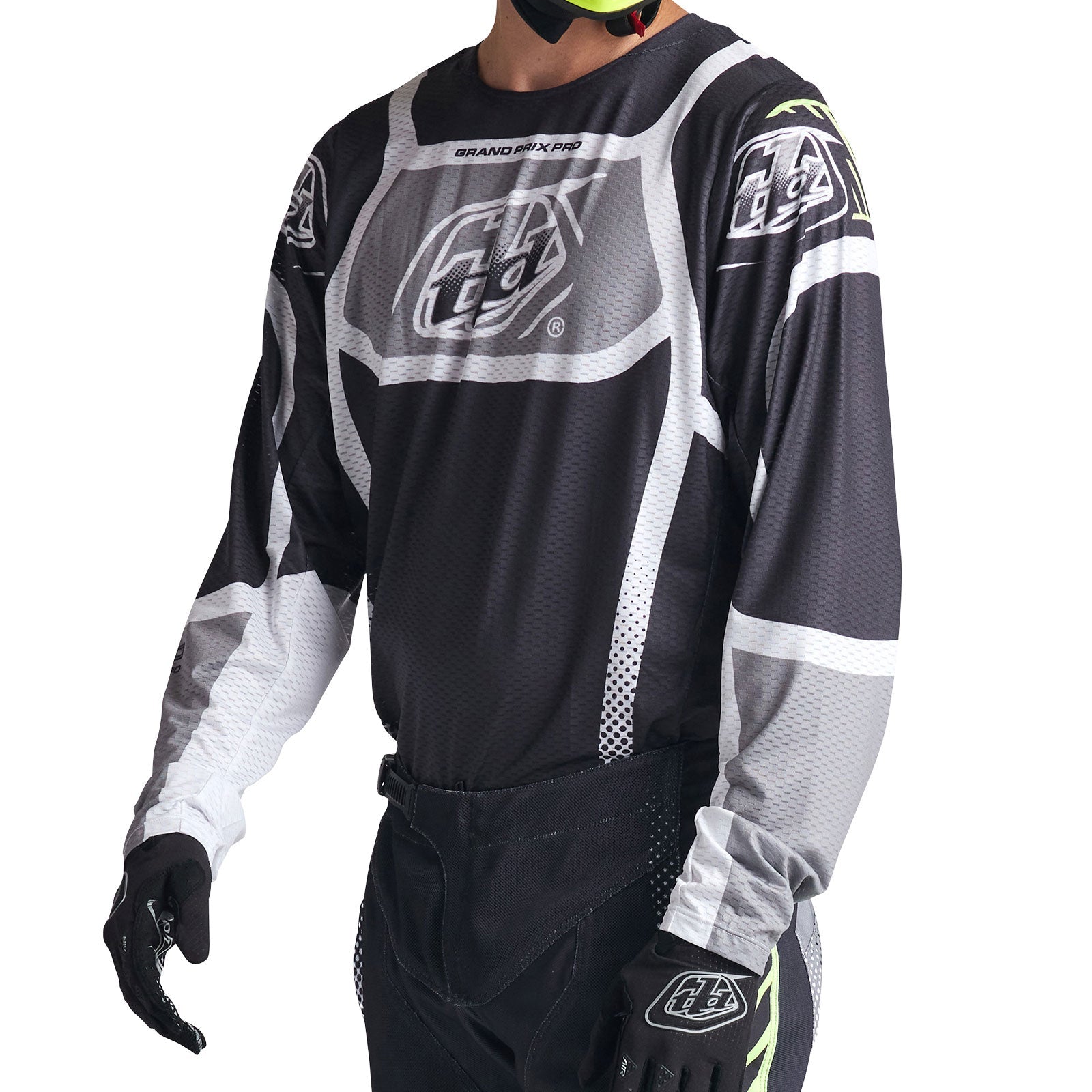 Maillot Motocross Troy Lee Designs GP Pro Air Bandas Gris Fantasma Transpirable