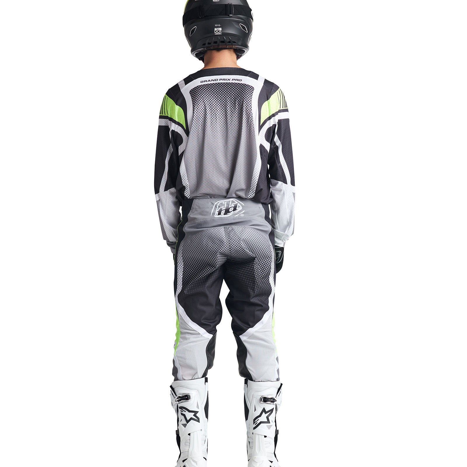 Maillot Motocross Troy Lee Designs GP Pro Air Bandas Gris Fantasma Transpirable