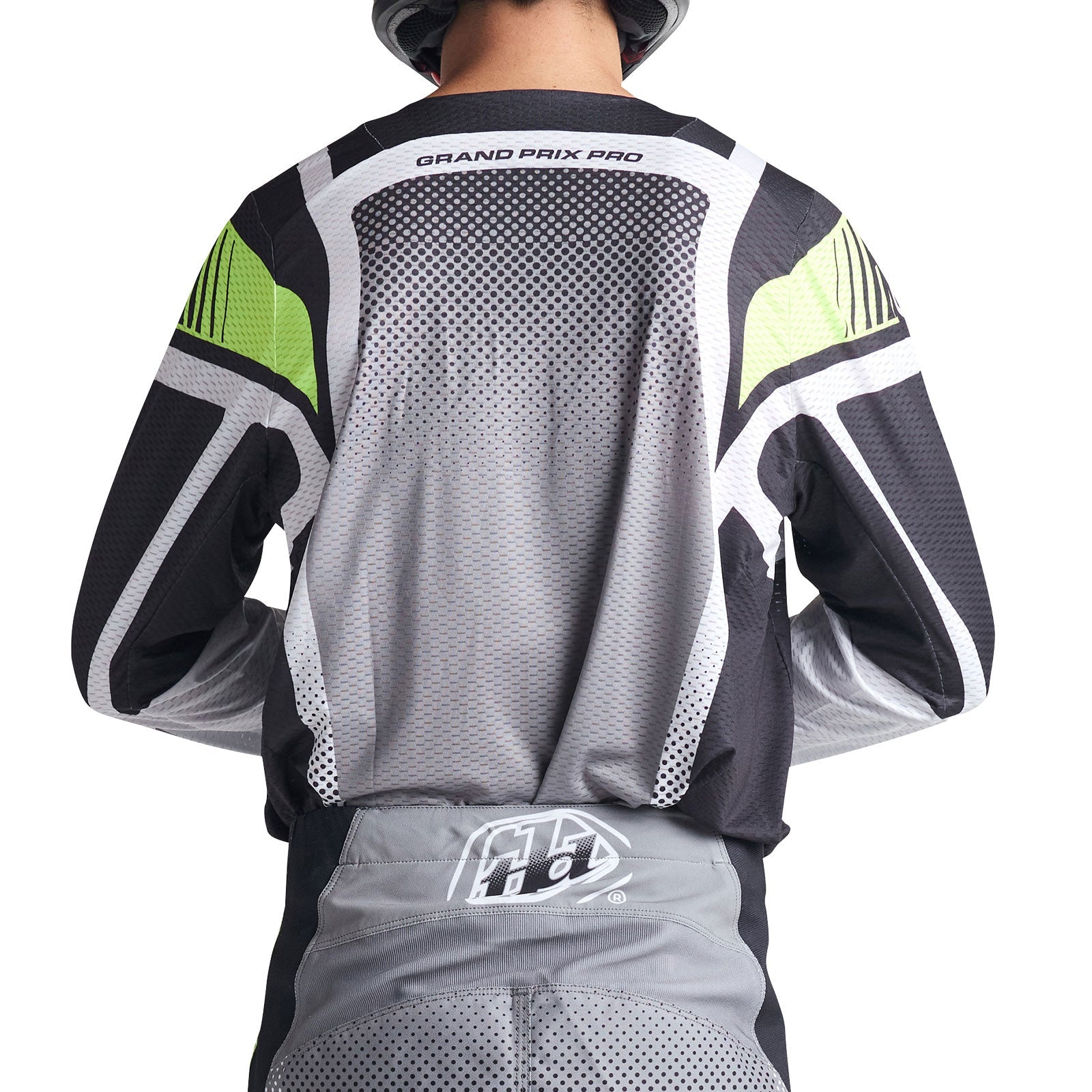 Maillot Motocross Troy Lee Designs GP Pro Air Bandas Gris Fantasma Transpirable