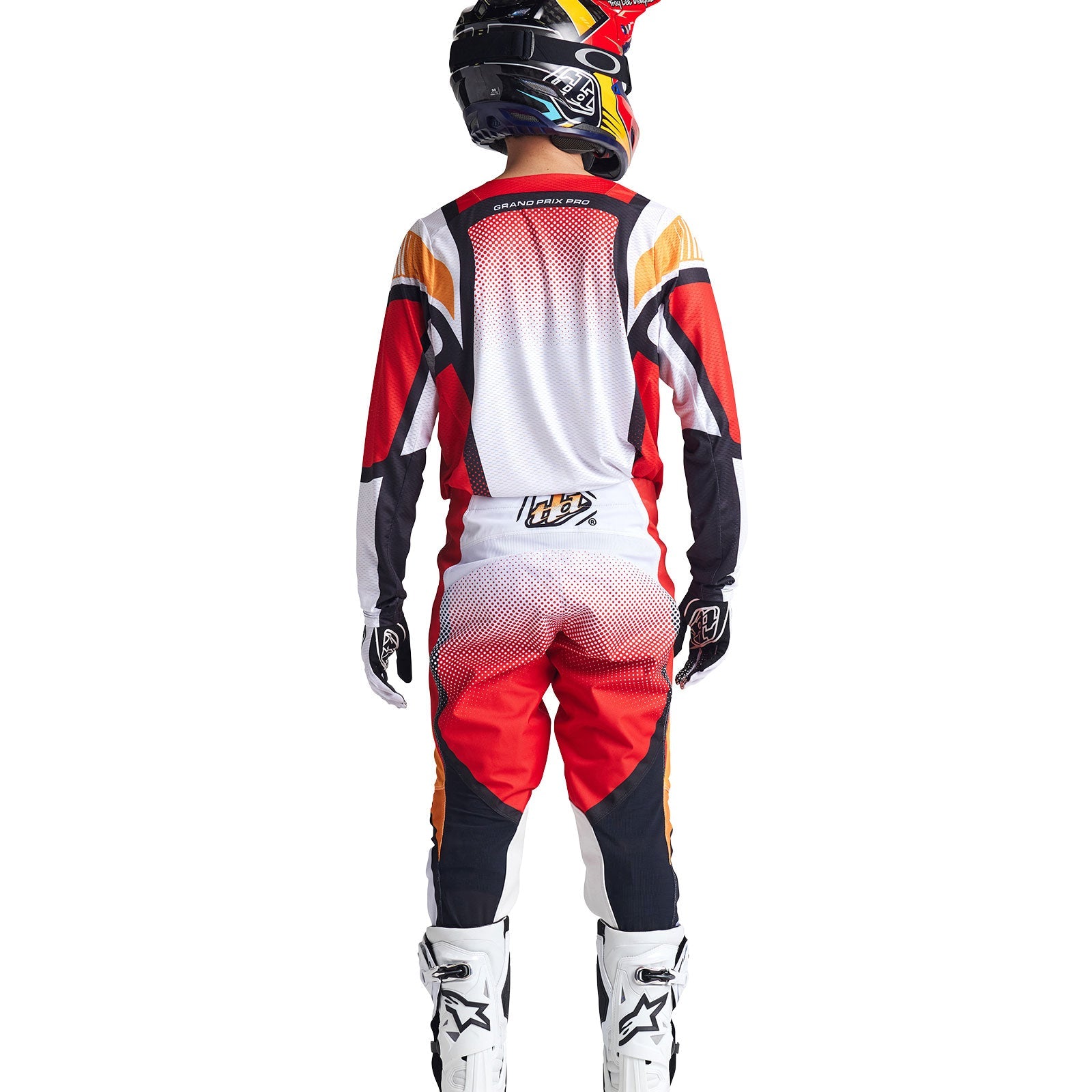 Maillot Troy Lee Designs GP Pro Air Motocross Ventilado Rojo/Blanco Clima Cálido