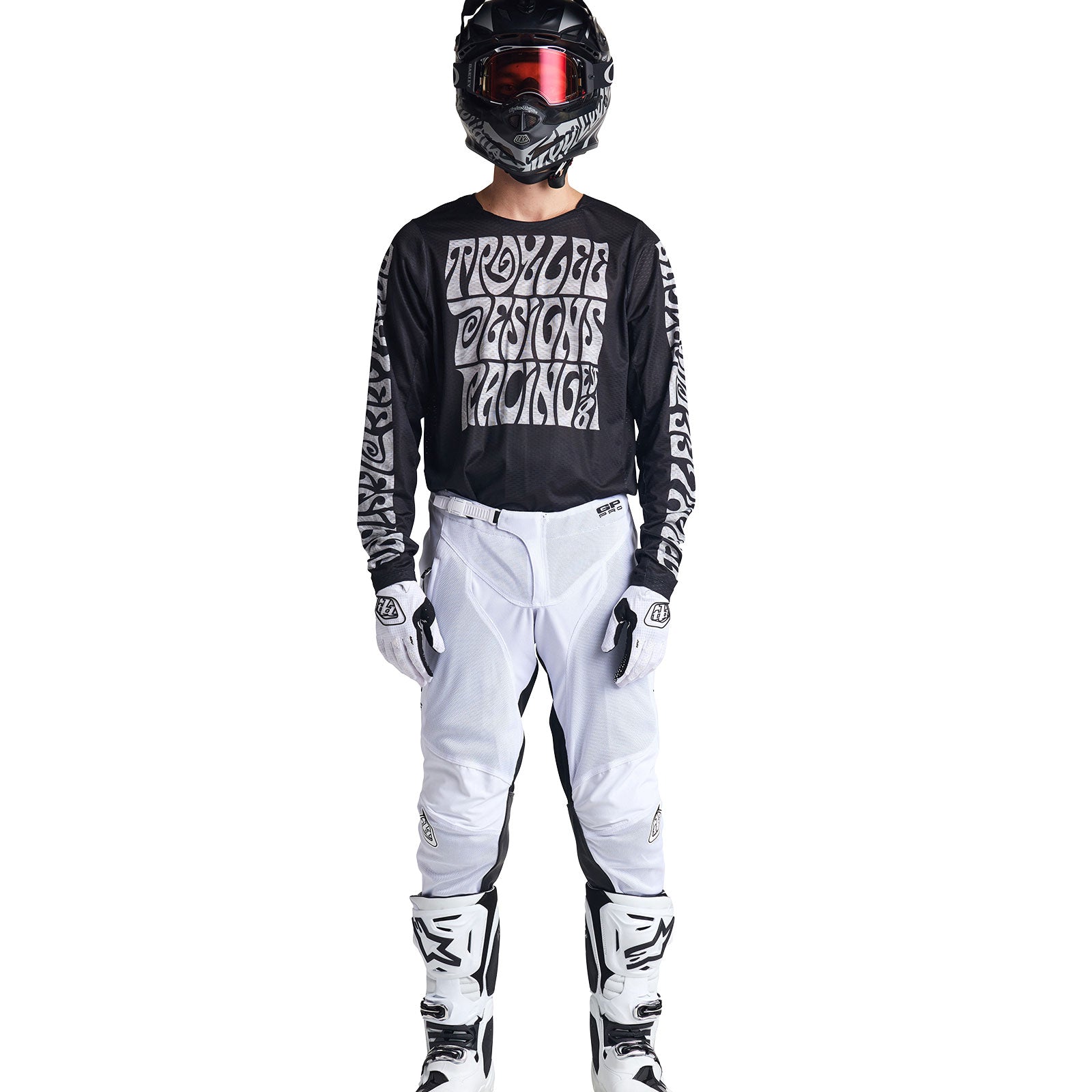 Maillot Troy Lee Designs GP Pro Air Transpirable Manic Monday Negro Rendimiento