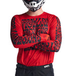 Maillot Troy Lee Designs GP Pro Air Manic Monday Rojo Intenso, Máxima Ventilación