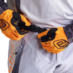 Pantalón Motocross Troy Lee Designs GP Pro Air Gris Naranja Neón Ventilado