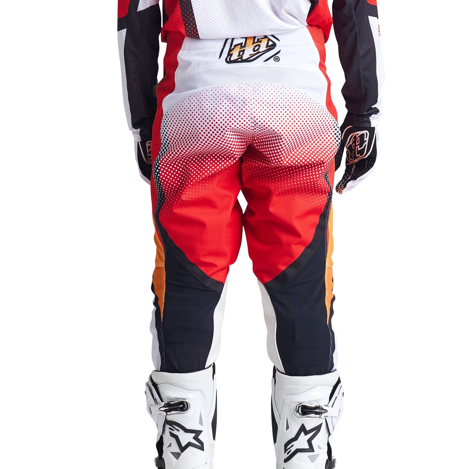 Pantalones Motocross Troy Lee Designs GP Pro Air Bandas Rojo Blanco Rendimiento Superior