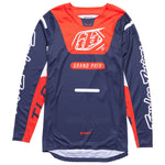 Maillot Motocross Troy Lee Designs GP Pro Blends Azul Naranja Rendimiento Optimizado