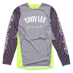 Maillot Troy Lee Designs GP Pro Boltz Plata Verde Fluorescente Motocross Enduro