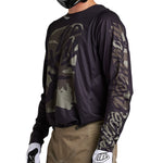 Maillot Troy Lee Designs GP Pro Boxed In Negro/Oliva Rendimiento MX Enduro