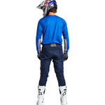 Maillot Troy Lee Designs GP Pro Icon Azul/Plata Motocross Enduro Rendimiento Superior