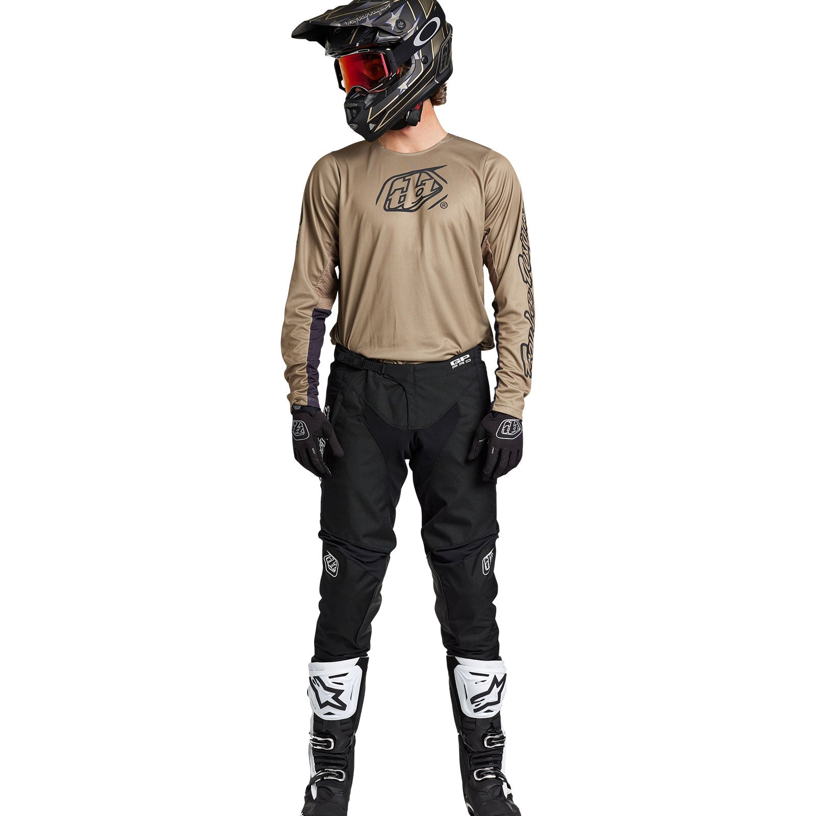 Maillot Troy Lee Designs GP Pro Icon Oak Vapor Motocross Enduro Rendimiento Superior