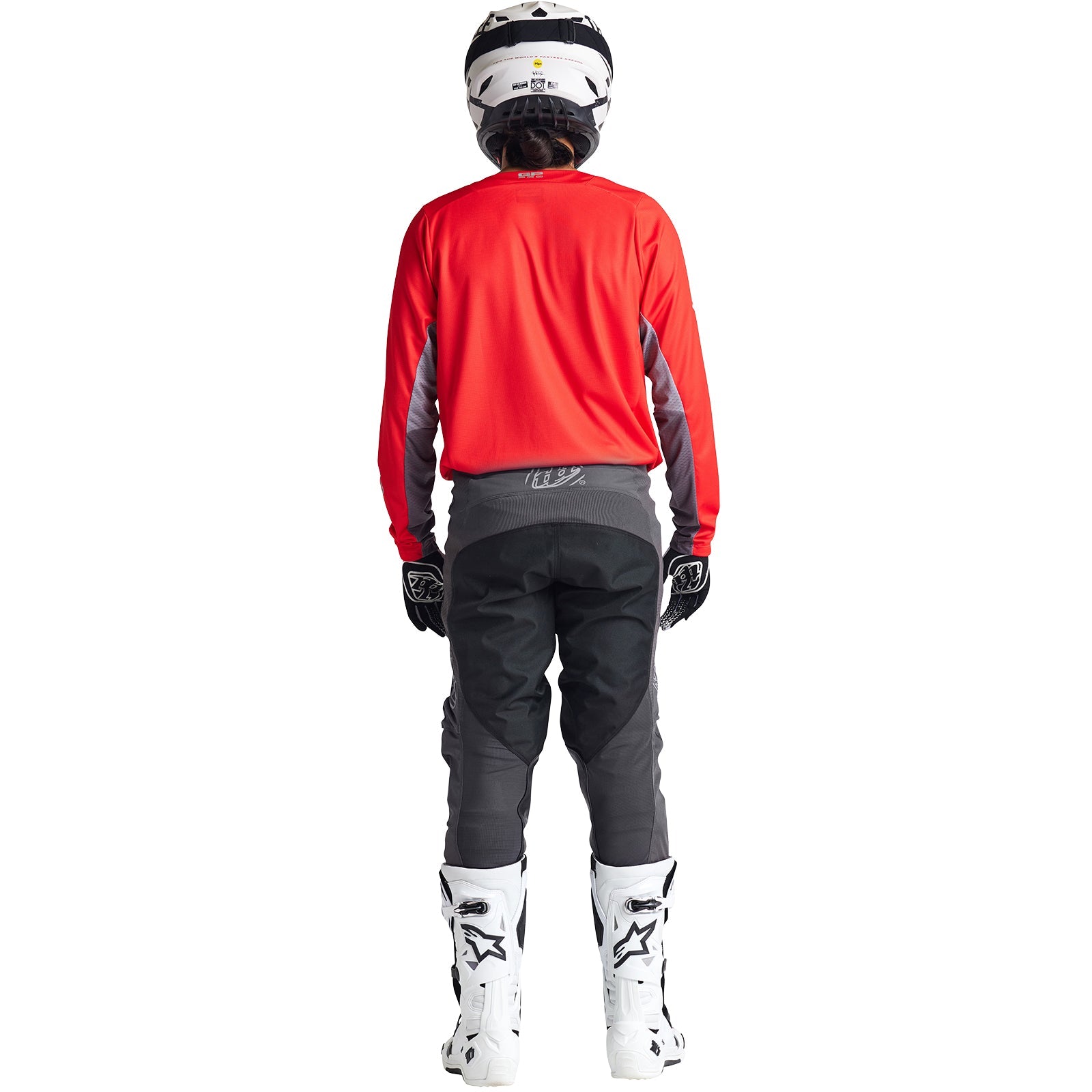 Troy Lee Designs GP Pro Icon Camiseta Motocross Enduro Roja/Gris Ventilada y Reforzada