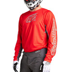 Troy Lee Designs GP Pro Icon Camiseta Motocross Enduro Roja/Gris Ventilada y Reforzada