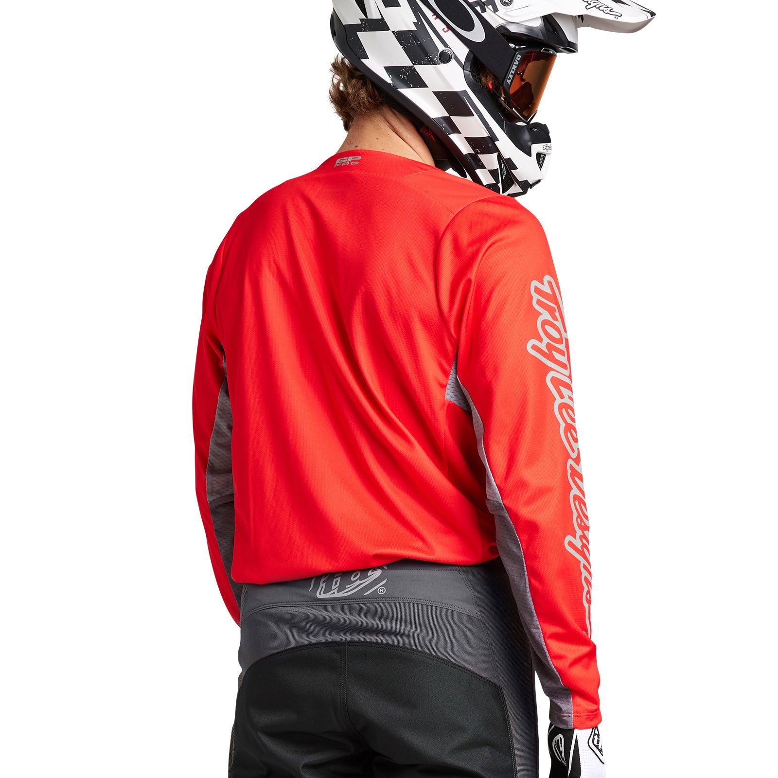 Troy Lee Designs GP Pro Icon Camiseta Motocross Enduro Roja/Gris Ventilada y Reforzada