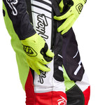 Pantalones Motocross Troy Lee Designs GP Pro Blends, Blancos/Rojos Brillantes