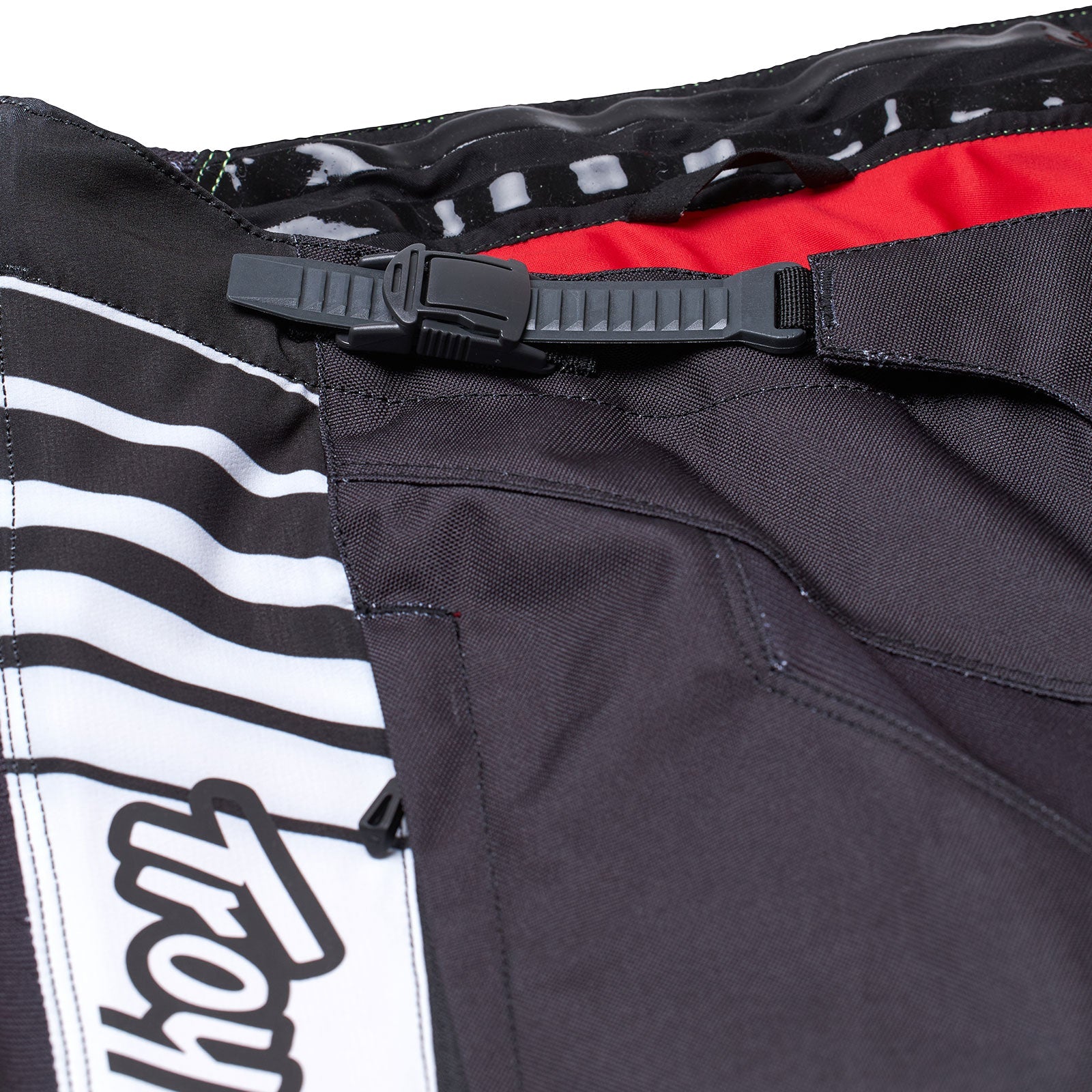 Pantalones Motocross Troy Lee Designs GP Pro Blends, Blancos/Rojos Brillantes