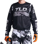 Maillot Motocross GP Troy Lee Designs Camuflaje Gris Rendimiento Duradero Versátil