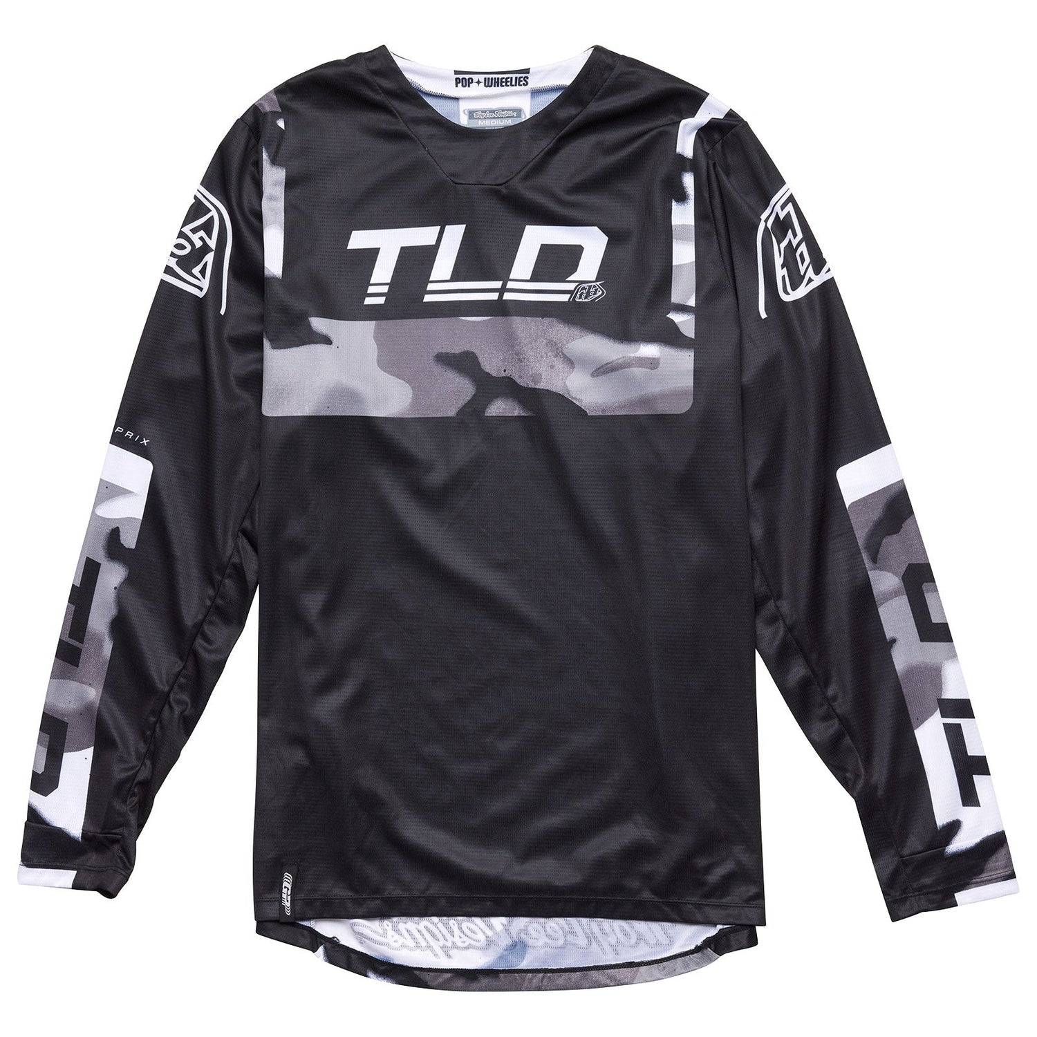 Maillot Motocross GP Troy Lee Designs Camuflaje Gris Rendimiento Duradero Versátil
