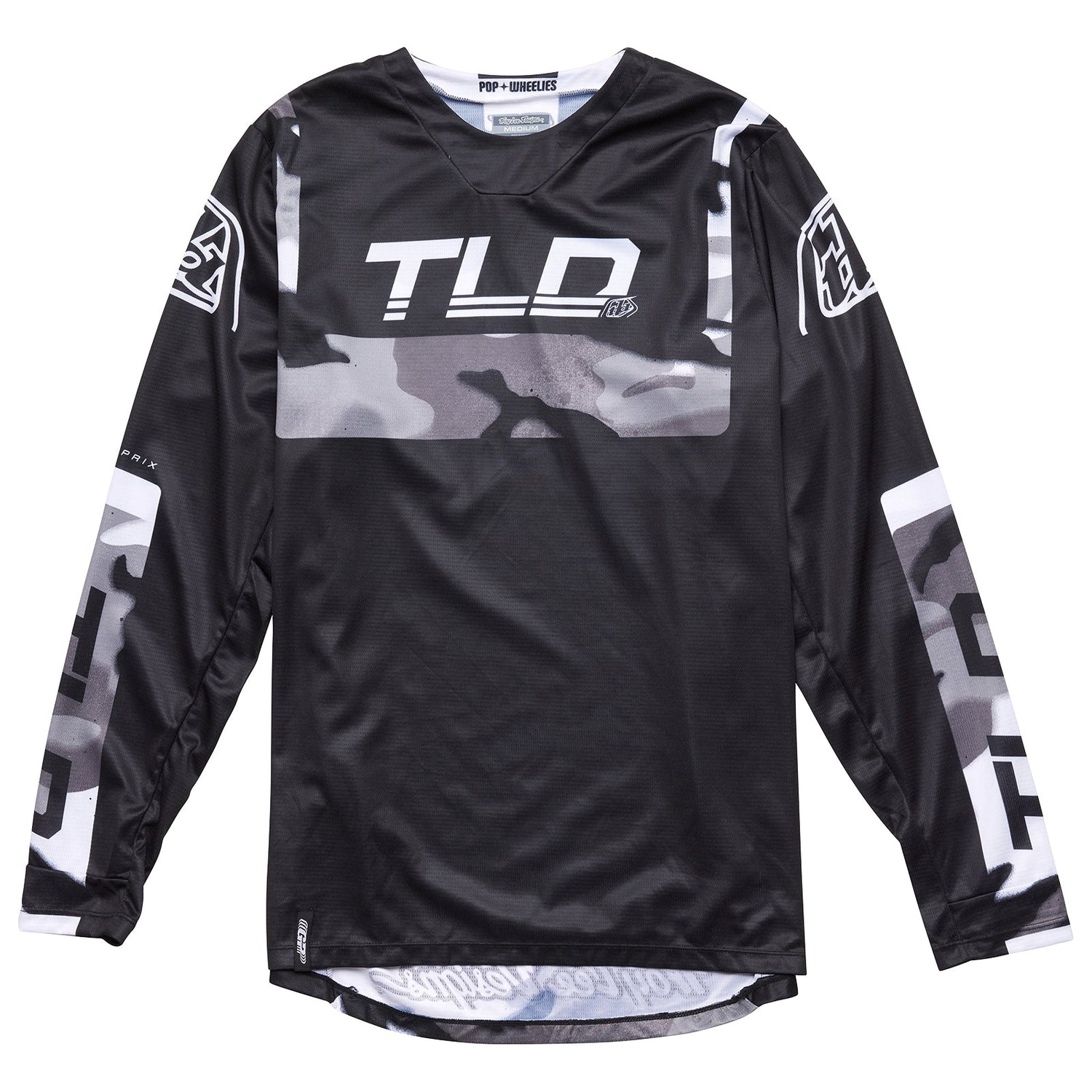 Maillot Motocross Troy Lee Designs GP Joven Camuflaje Gris Rendimiento Durable Ligero