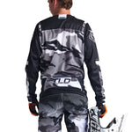 Maillot Motocross GP Troy Lee Designs Camuflaje Gris Rendimiento Duradero Versátil