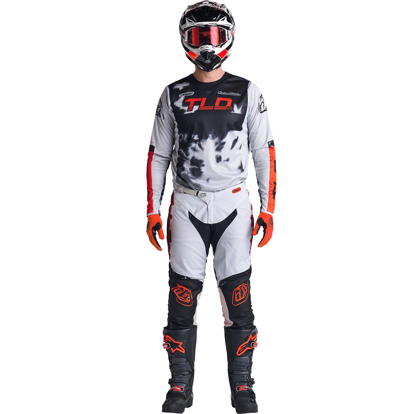 Maillot Troy Lee Designs GP Astro MX Enduro: Rendimiento Superior Gris Naranja