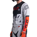 Maillot Troy Lee Designs GP Astro MX Enduro: Rendimiento Superior Gris Naranja