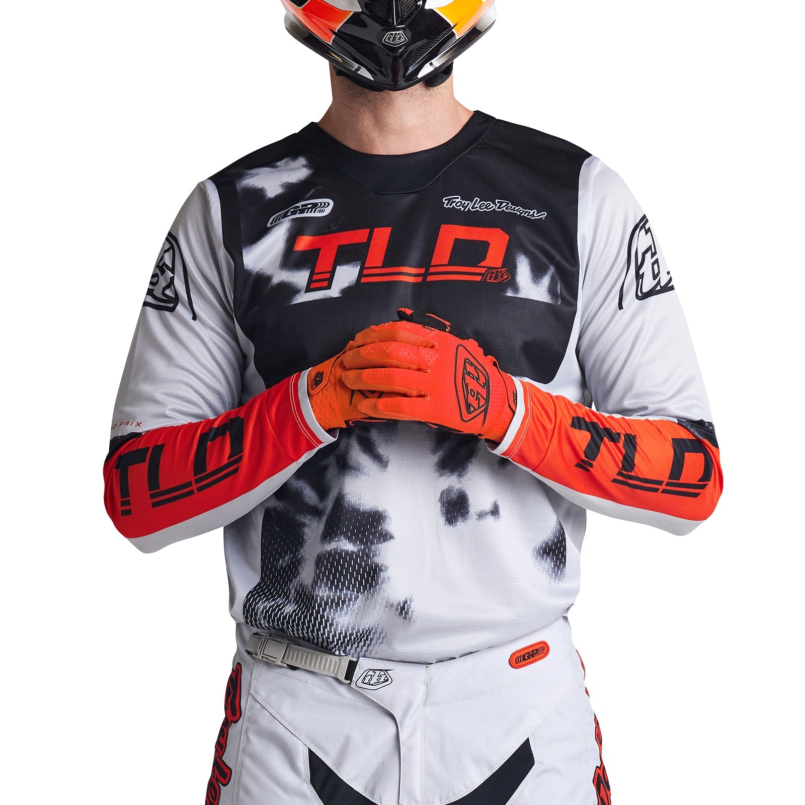Maillot Troy Lee Designs GP Astro MX Enduro: Rendimiento Superior Gris Naranja