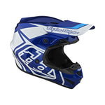 Casco Troy Lee Designs GP Overload Motocross Enduro Azul Blanco Ligero Certificado