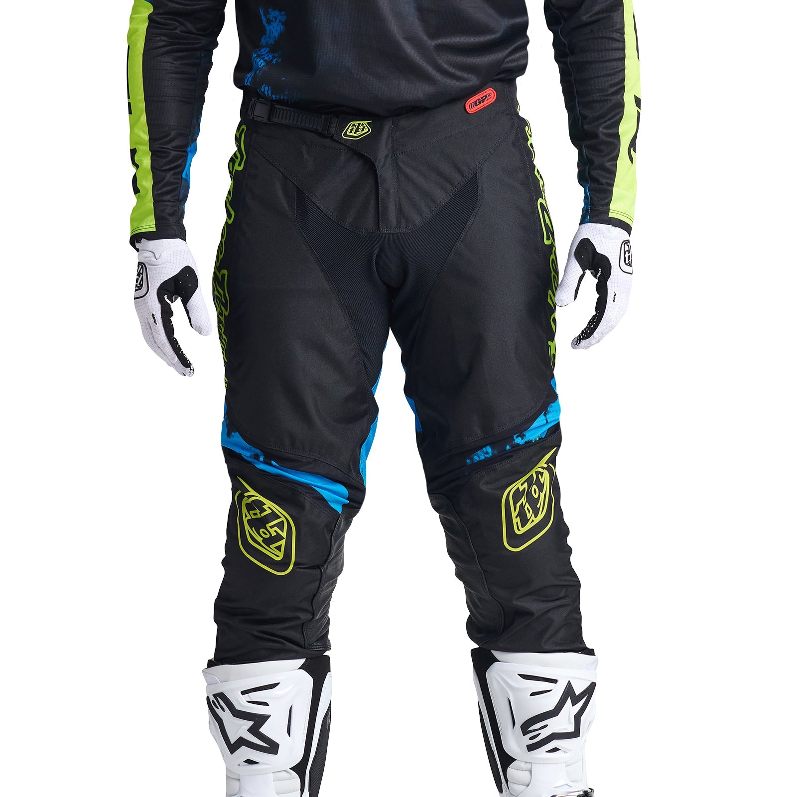Pantalón Troy Lee Designs GP Astro Negro Amarillo: Versátil, Duradero para Motocross Enduro