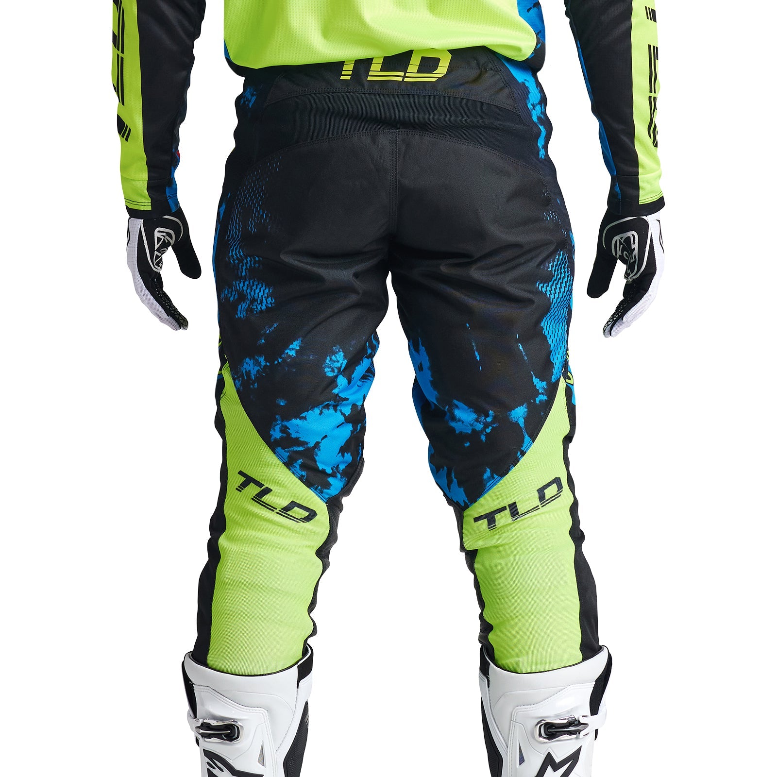Pantalón Troy Lee Designs GP Astro Negro Amarillo: Versátil, Duradero para Motocross Enduro