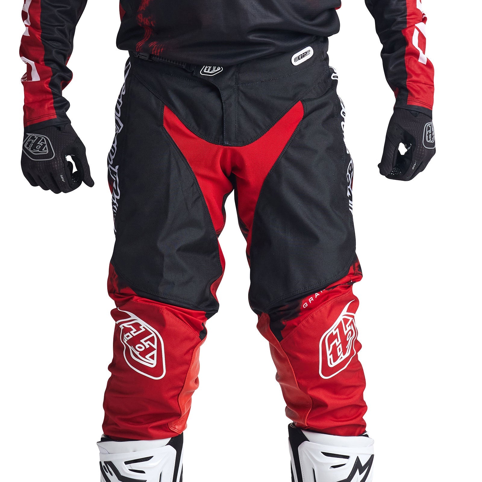 Pantalón Troy Lee Designs GP Astro Rojo/Negro Motocross Enduro Ligero Durable