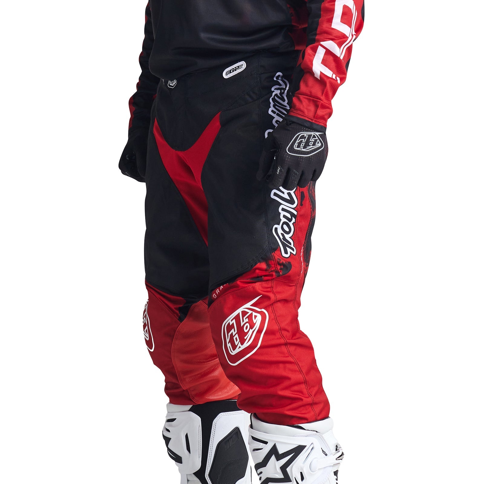 Pantalón Troy Lee Designs GP Astro Rojo/Negro Motocross Enduro Ligero Durable