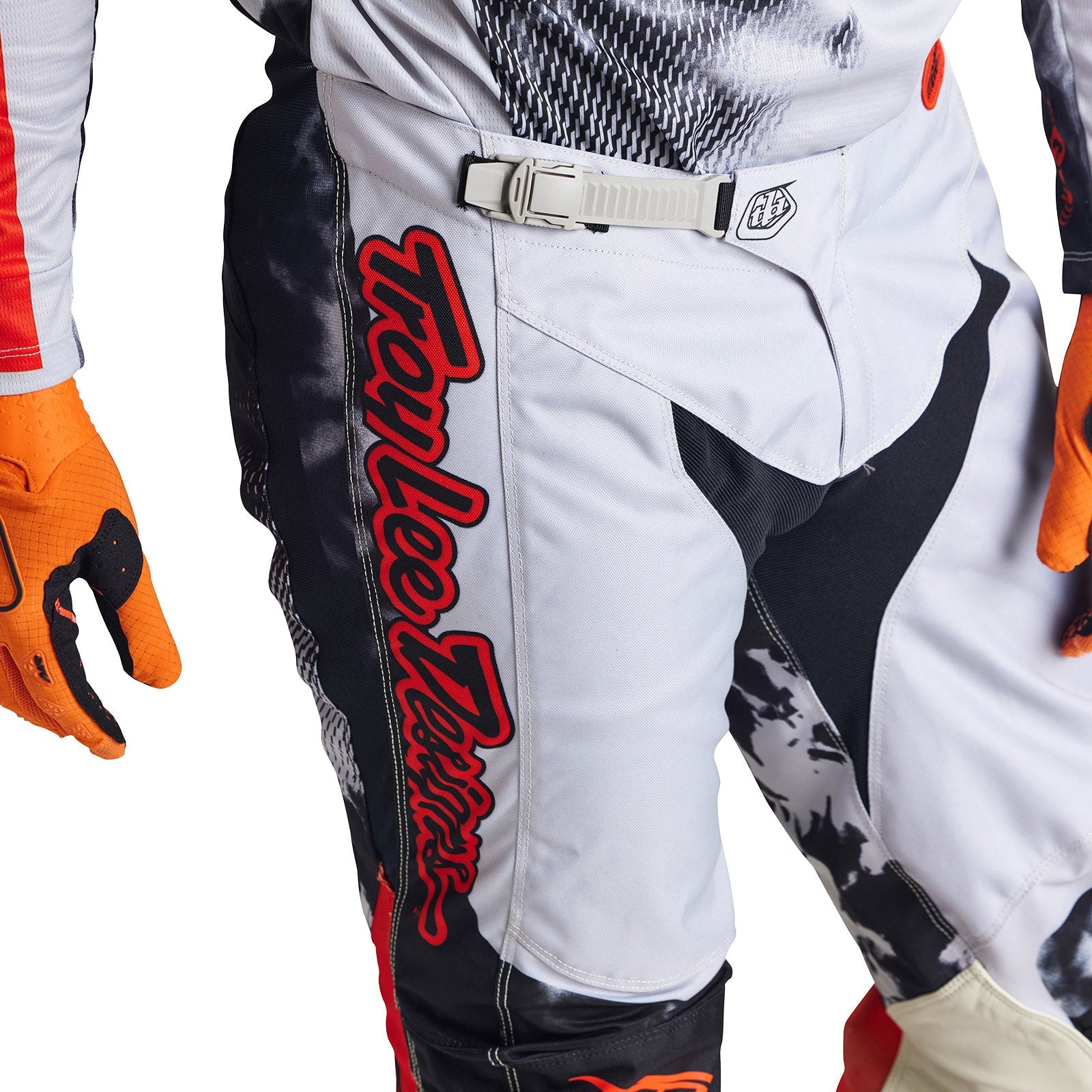 Pantalones Troy Lee Designs GP Astro Gris Naranja: Rendimiento y Durabilidad Motocross