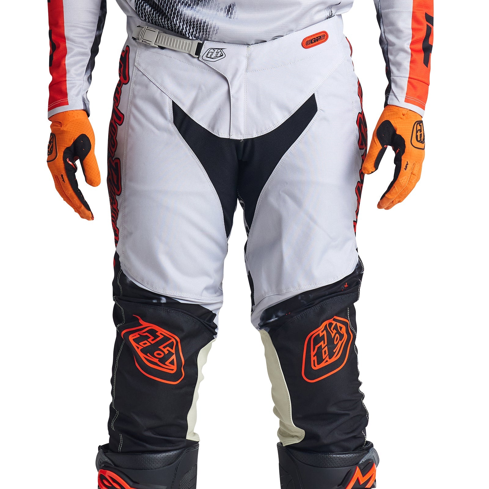 Pantalones Troy Lee Designs GP Astro Gris Naranja: Rendimiento y Durabilidad Motocross