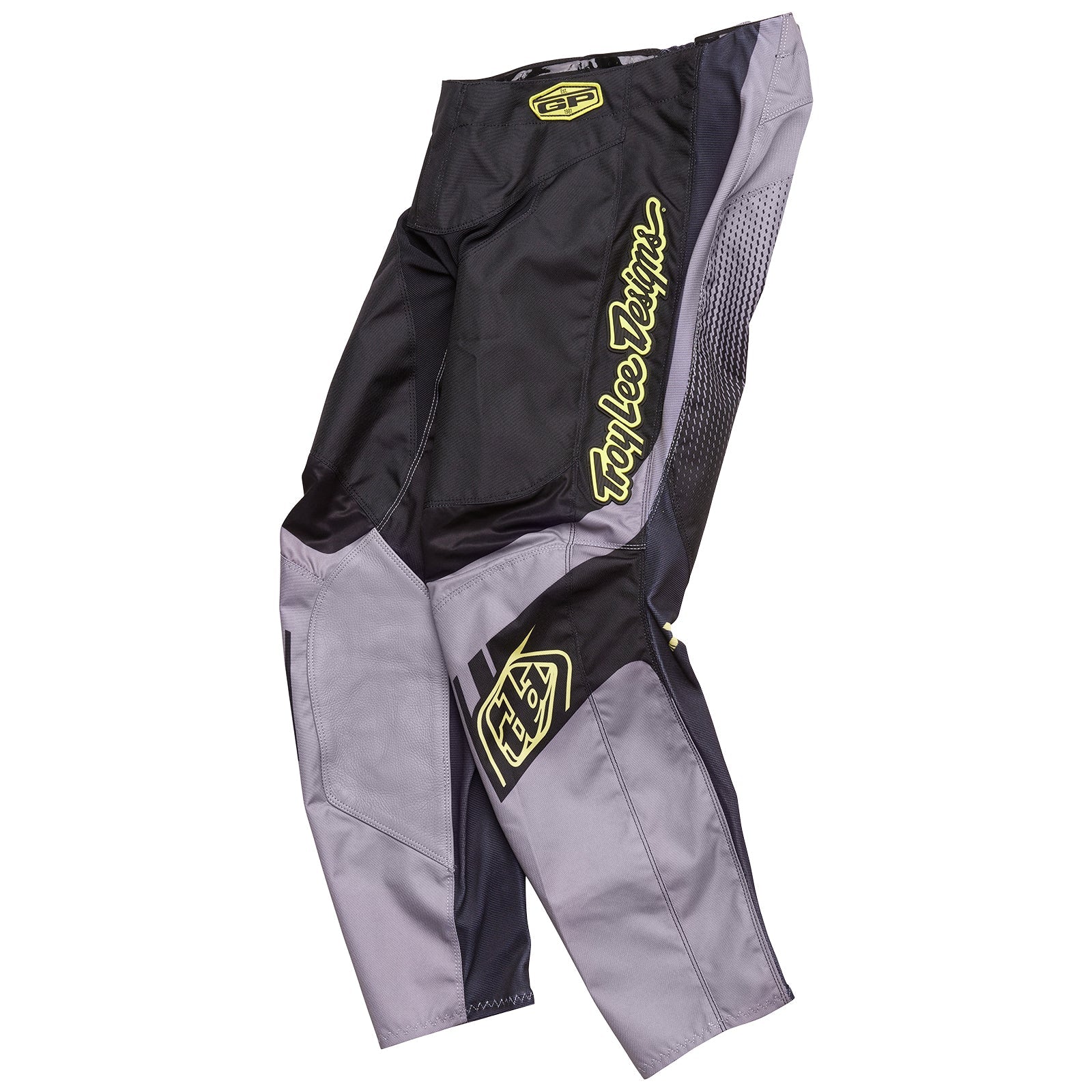 Pantalón Motocross Troy Lee Designs GP Icon Negro/Gris: Máximo Rendimiento y Protección