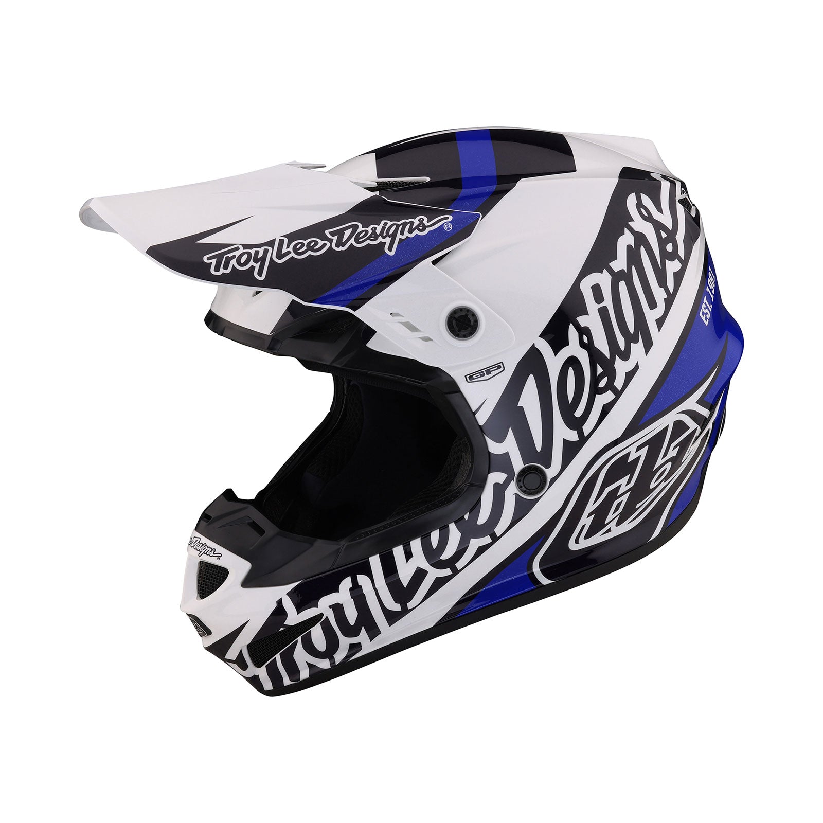 Casco Troy Lee Designs GP Slice Azul: Protección Ligera, Rendimiento Superior para Off-Road