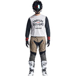 Maillot Troy Lee Designs Scout GP Transpirable Carbón/Blanco Vintage para Moto Trail