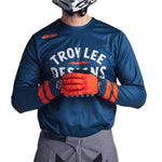 Maillot Troy Lee Designs Scout GP Transpirable Azul Pizarra Moto Enduro