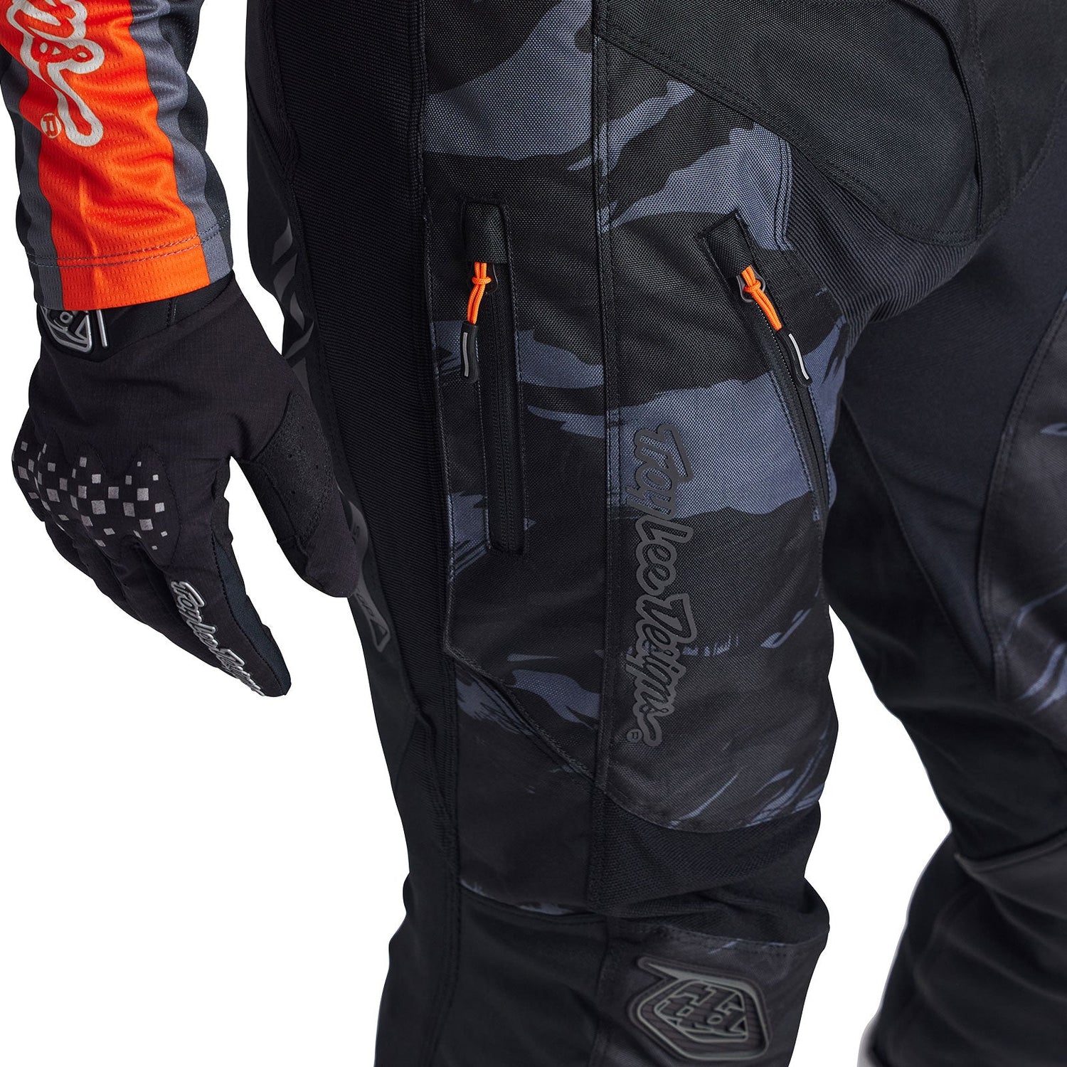 Pantalón Troy Lee Designs Scout GP Cepillado Camuflaje Negro Motocross Enduro