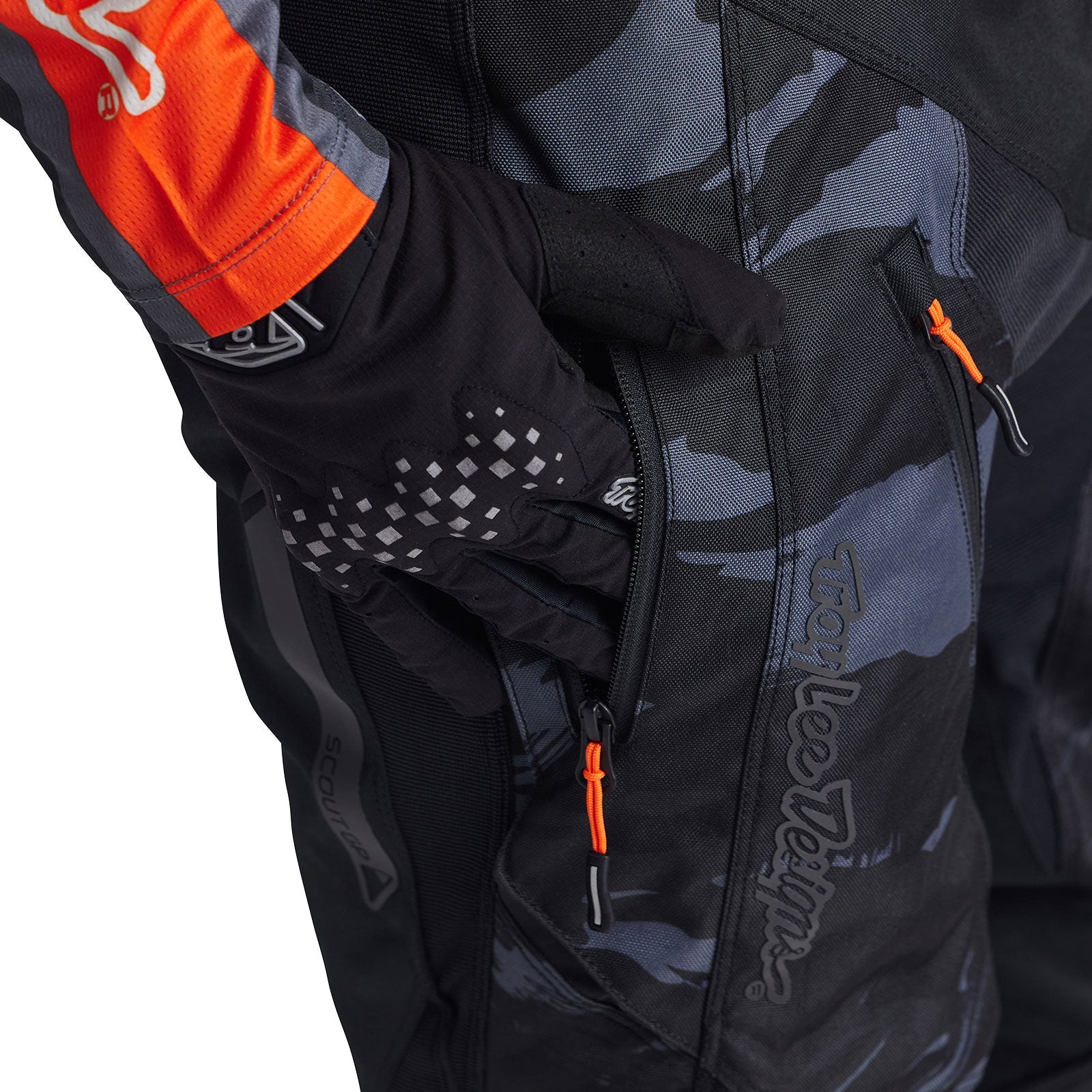 Pantalón Troy Lee Designs Scout GP Cepillado Camuflaje Negro Motocross Enduro