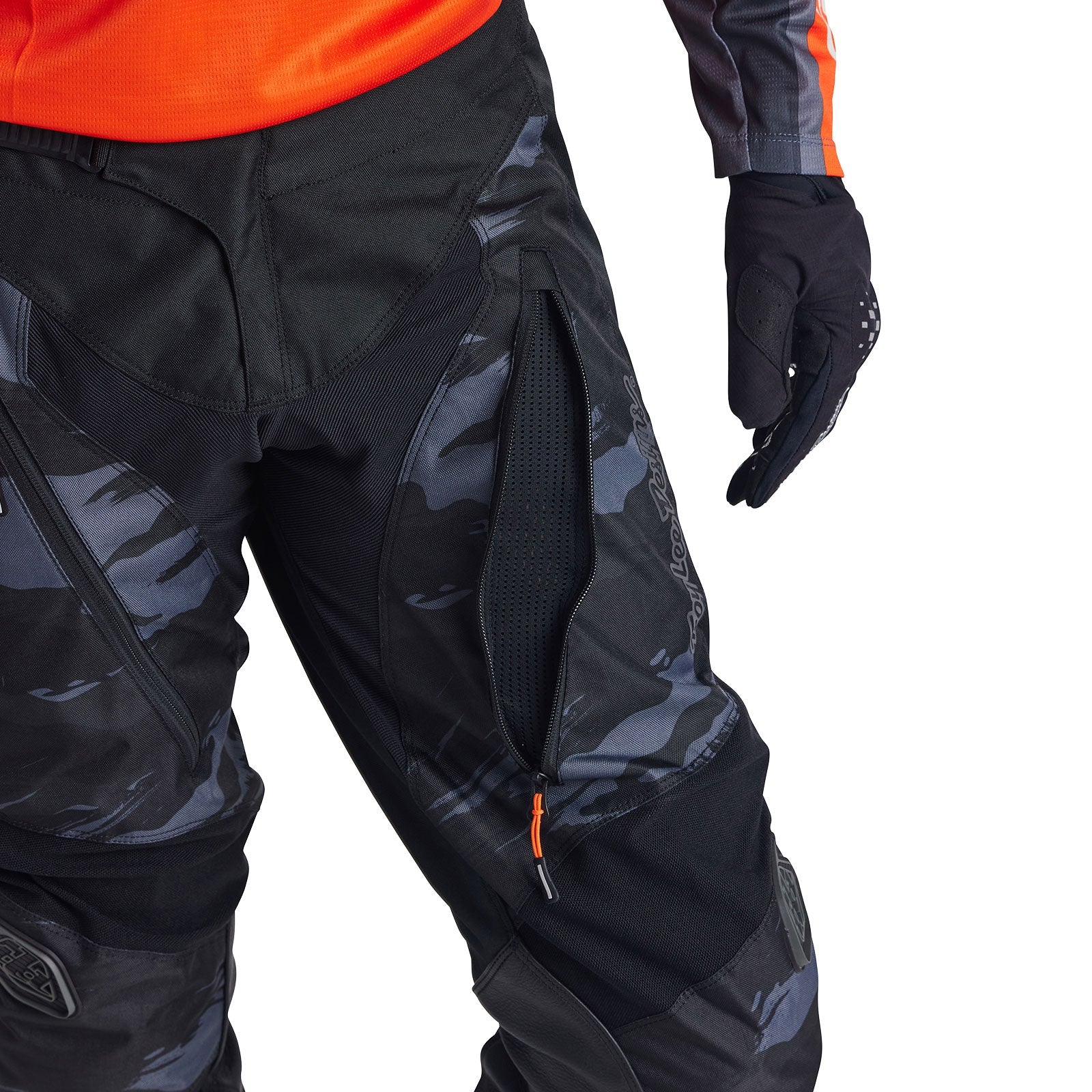 Pantalón Troy Lee Designs Scout GP Cepillado Camuflaje Negro Motocross Enduro