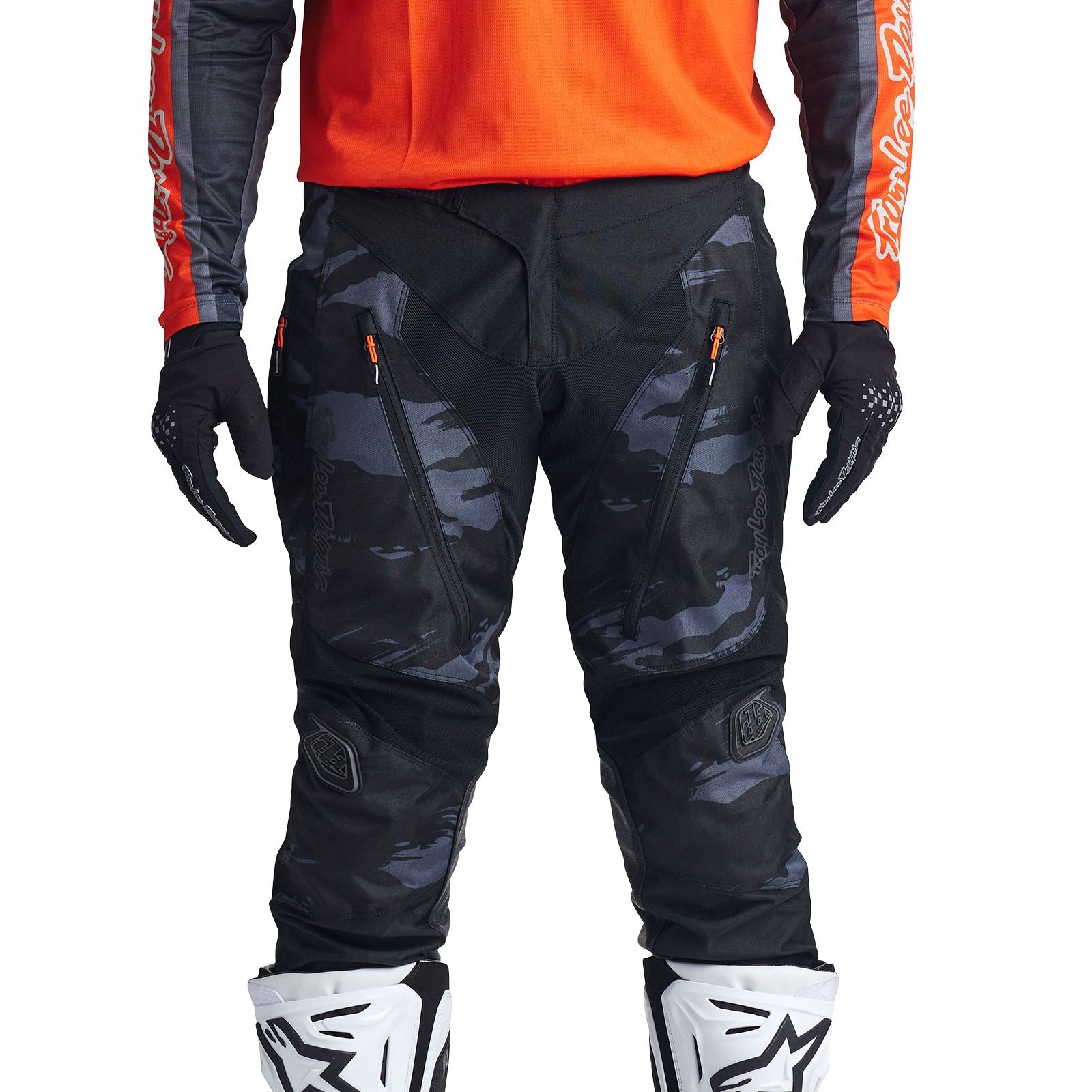 Pantalón Troy Lee Designs Scout GP Cepillado Camuflaje Negro Motocross Enduro