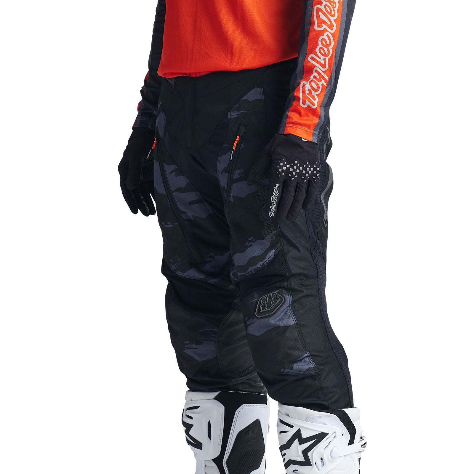 Pantalón Troy Lee Designs Scout GP Cepillado Camuflaje Negro Motocross Enduro